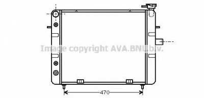 AVA QUALITY COOLING ol2129 -  Радиатор, охлаждение двигателя